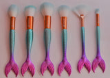 LA Makeup Brush Collection. Six Piece Fairy Tail Brush Set For Full Face Looks./D-05