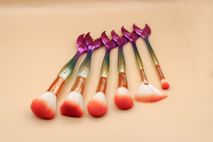 Mermaid Colorful Makeup Brush Set/D-08