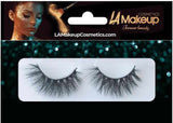 LA Makeup 3D Mink Fur False Eyelashes Fake Lashes Women's Makeup Natural Soft Individual Long Hand-made 1 Pair Package