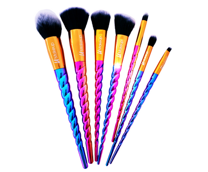 7 Pcs/Set Professional  Unicorn Makeup Brush set: By LA makeup/C-02