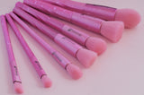 7 Pcs Pink Color Super Cute  Makeup Brush Set By LA makeup:/B-08